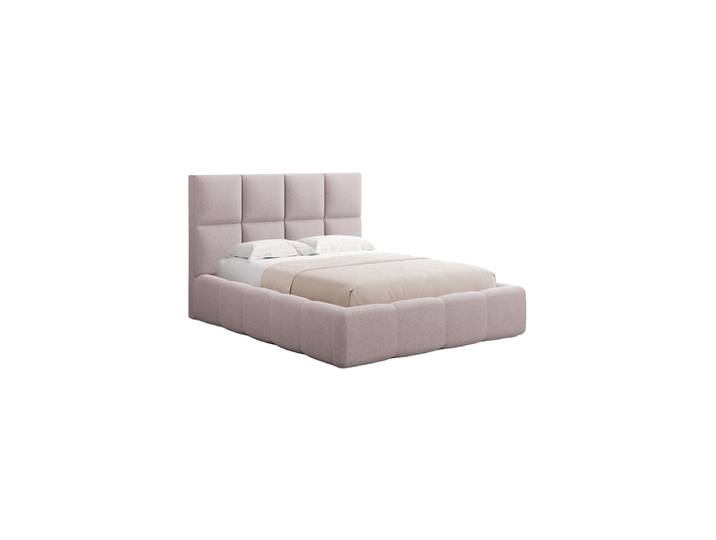 Design Polsterbett „Isa“ mit Ablagefach, Strukturstoff Rosa chosen by Bloomingloft