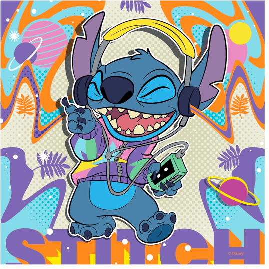 Ravensburger Disney Stitch Play the Day Away 3 x 49-Piece Puzzles for Kids, 21 x 21 cm, Disney Jigsaw Puzzles