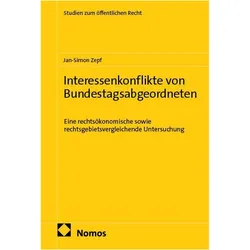 Interessenkonflikte von Bundestagsabgeordneten, Fachbücher von Jan-Simon Zepf