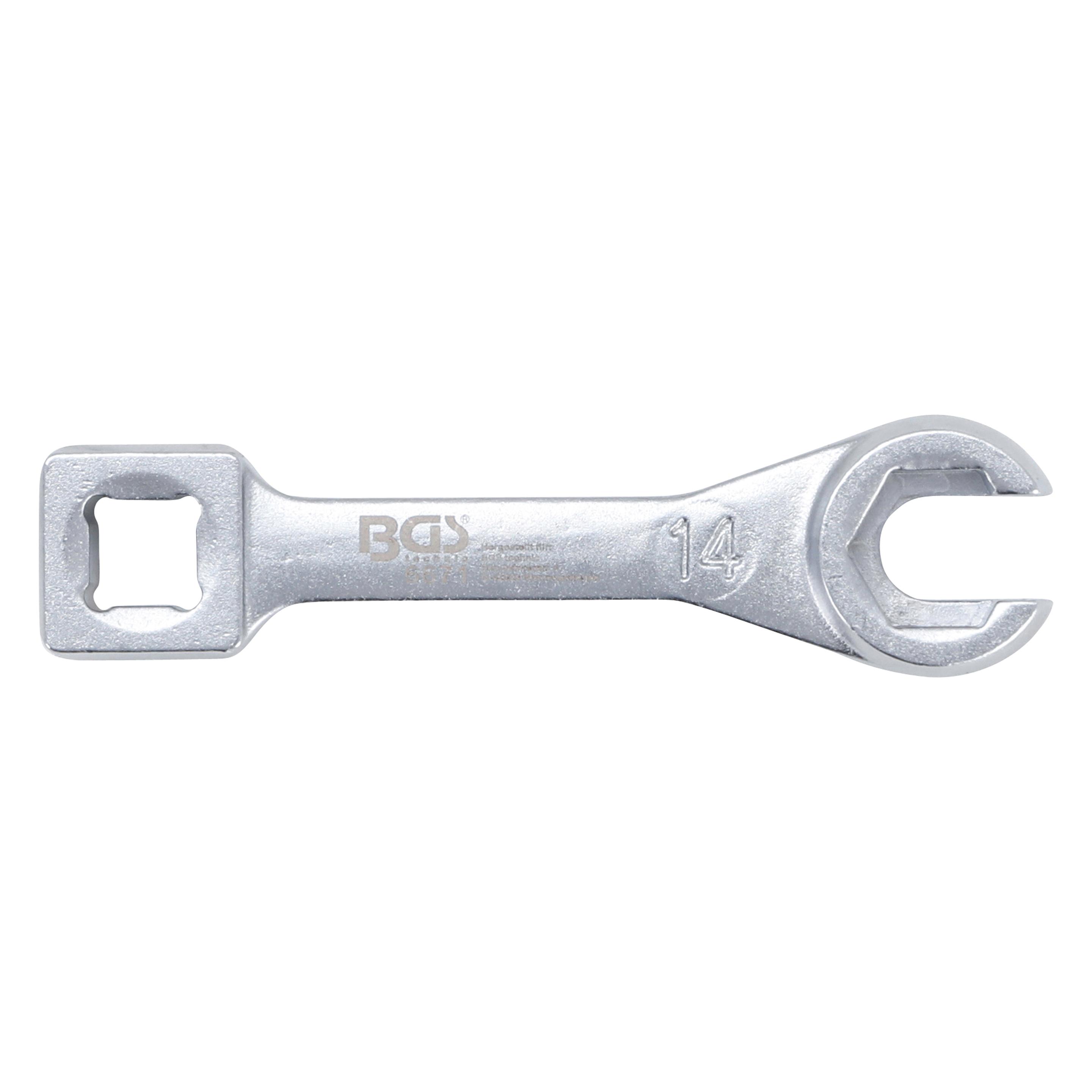 BGS Kraftstoff-Leitungsschlüssel für Toyota & Honda 14 mm (6671)