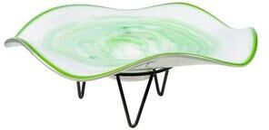 Dale Tiffany Cavalier Art Glass Bowl With Stand