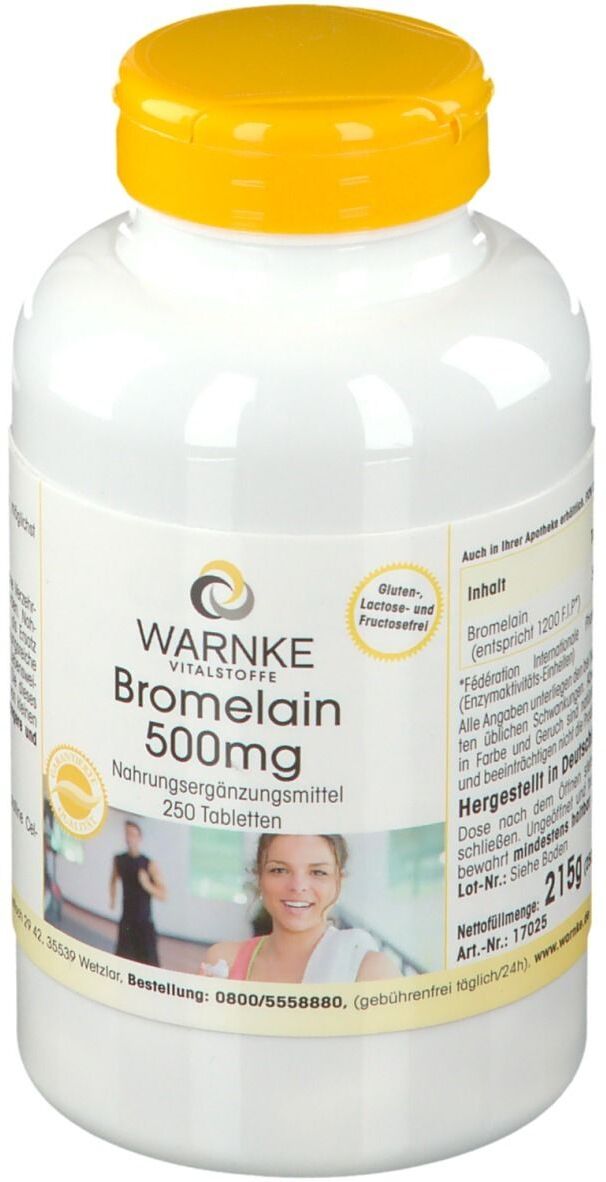 WARNKE Bromelain 500 mg Tabletten 250 St