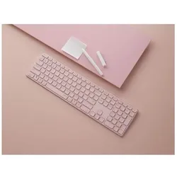 Rapoo E9800M (DE, Kabellos), Tastatur, Pink