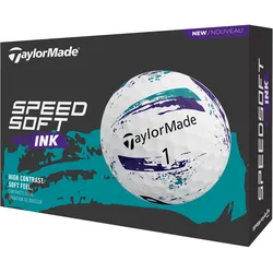 TaylorMade Golfbälle SpeedSoft INK - 12er Pack, lila/petrol