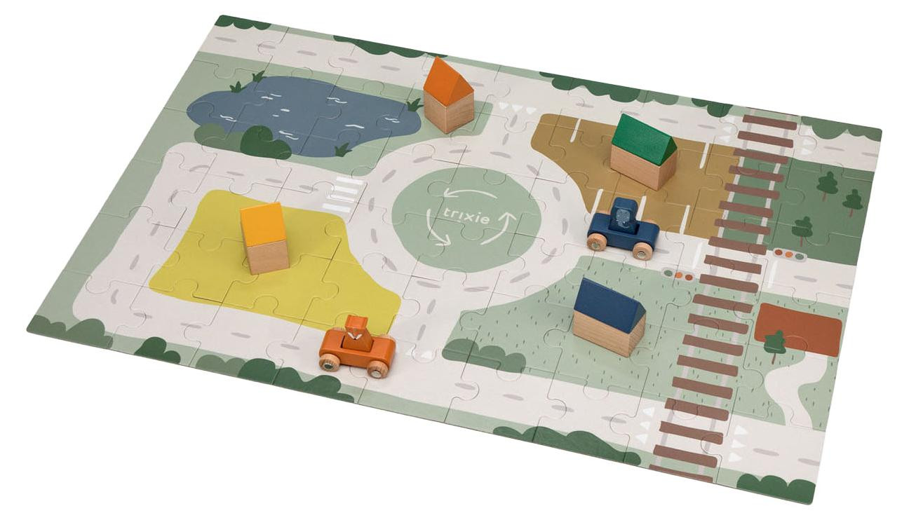 Trixie houten straatpuzzel met accessoires voor kinderen