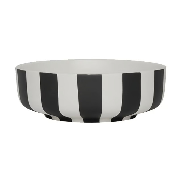 OYOY Toppu schaal Black-white Ø13 cm