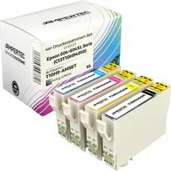 4 kompatible Tinten ersetzt Epson C13T10H940 604XL 604 Multipack KCMY