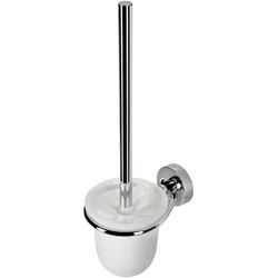 Geesa, Toilettenbürste, Luna Toilettenbürste mit Halter - Weisser Bürstenkopf - Chrom (44979458310389)