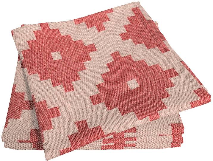 Stoffserviette ADAM Maroccan Shiraz Light Gr. 1, rot, B:30cm L:30cm, Obermaterial: 100% Baumwolle, Servietten, Stoffserviette