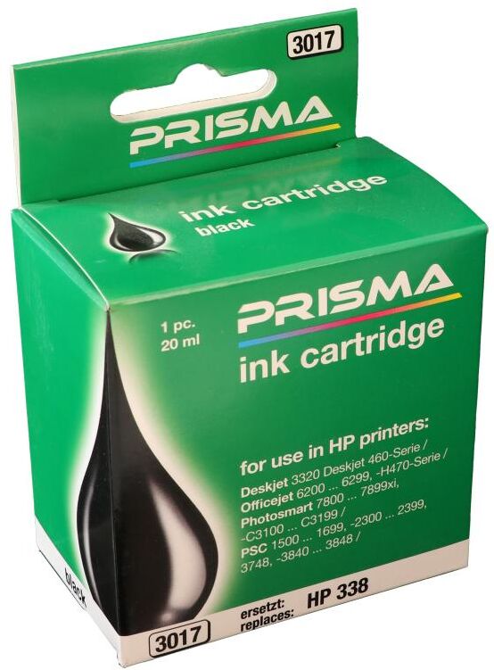 PRISMA 3017 Druckerpatrone für HP Tintenstrahldrucker, schwarz, 20 ml