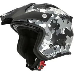 Acerbis Aria Camo, Jethelm - Matt Schwarz/Weiß/Grau - M