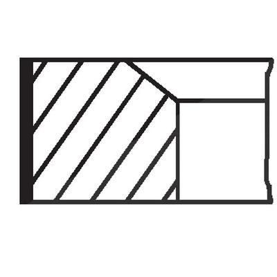 Mahle Kolbenringsatz [Hersteller-Nr. 02198V0] für Renault