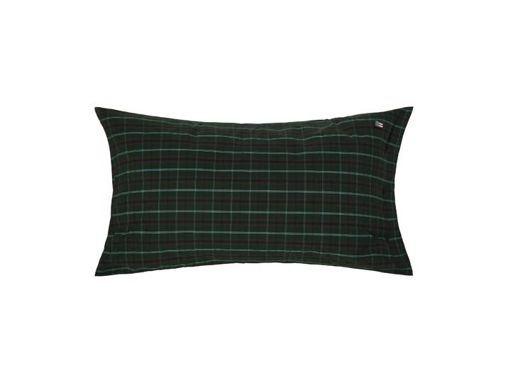 Lexington Taie d’oreiller Checked cotton percale Green-navy, 50x90 cm