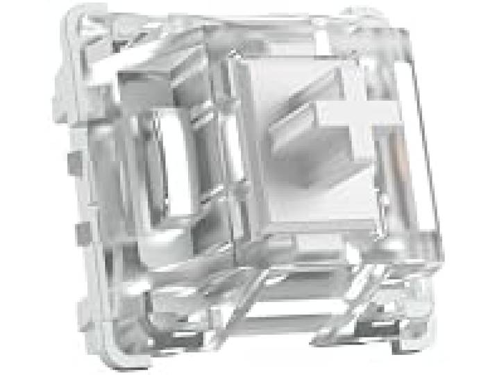Glorious Gaming 120x Gateron-brytare (genomskinliga) – SMD-LED-kompatibla, ultralätt linjära för snabbt skrivande och spelande, 35 g aktiveringskraft, 3-stiftsmontering – Gateron Clear
