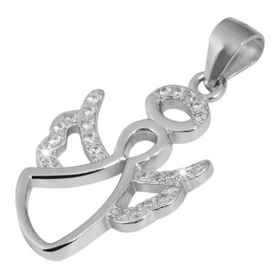 Kettenanhänger ADELIA´S "Anhänger – Anhänger aus 925 Silber mit Zirkonia", silber, Schmuckanhänger, Damen, Silber 925 (Sterlingsilber), Kettenanhänger, Geschenkidee: zeitlos und vielseitig