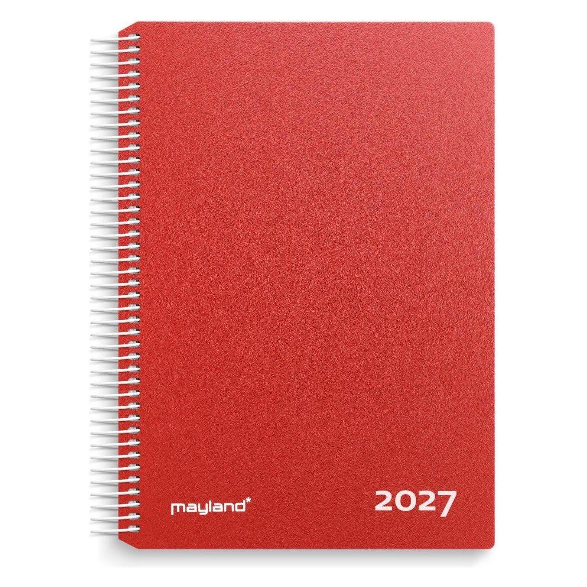 Mayland-Burde Timekalender czerwony PP-plast 2027 (27218010)