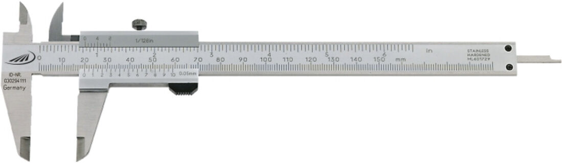 Helios Preisser Taschenmessschieber RCr Schraube Messbereich 0 - 100 mm ; Helios-Preisser (185500)