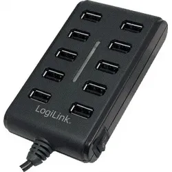 LogiLink USB 2.0 Hub schwarz, 10-port