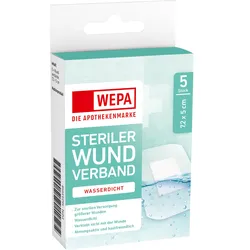 WEPA STERILER WUNDVERBAND WASSERDICHT 5 St Pflaster