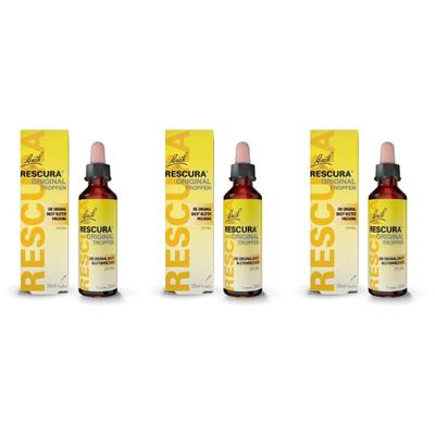 Bachblüten Original Rescura Tropfen m.Alkohol 3x 3x20 ml