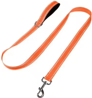 Inspire Picks Night Paw Reflective Pet Walking Leash For Dogs & Cats orange 2.5cmx150cm
