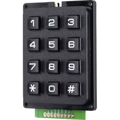 TRU COMPONENTS Drucktastenfeld Tastenfeld Matrix 3 x 4 1St.
