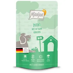 MjAMjAM - Quetschie Mahlzeit 125g MjAMjAM Hund Sparpaket 24x125g Insekt mit Hühnchen