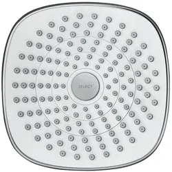 hansgrohe, Duschbrause, HG Kopfbrause Croma Select E 180 2jet DN 15 weiss/chrom (2 Strahlarten, 17 l/min)