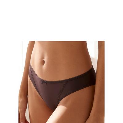 String S.OLIVER "Camille", Damen, Gr. 36/38, Microtouch, braun (schokolade), Microtouch, Obermaterial: 85% Polyamid, 15% Elasthan, körpernah, Unterhosen String, mit feiner Spitzenborte