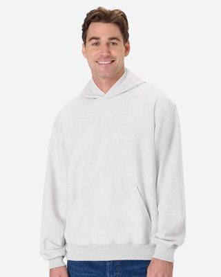 Hanes OG700 Beefy Sweats Premium Heavyweight Hooded Sweatshirt in Ash size XL   Cotton/Polyester Blend