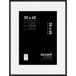 Bilderrahmen ACCENT PREMIUM (BH 30x40 cm) - schwarz - BH 30x40 cm