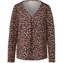 Tchibo - Bedrucktes Blusenshirt aus Modal-Mix - Damen - Gr. S - schwarz/print