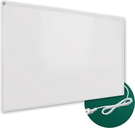 Equivera Elektrische Wandverwarming - Keramische Infraroodverwarming met Oververhittingsbeveiliging - Wit
