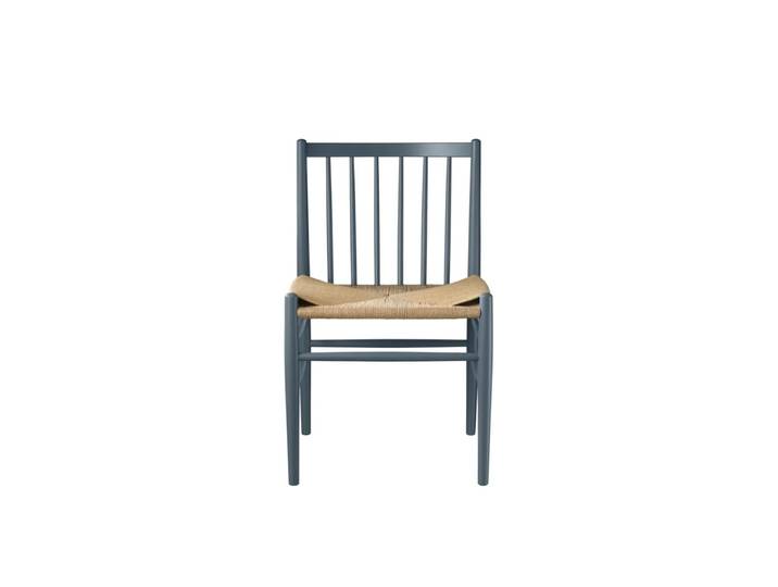 FDB Møbler Chaise J80 Beech blue grey painted-nature