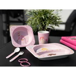 Berger RPET Menina Kindergeschirr-Set rosa 5-tlg. für 1 Kind