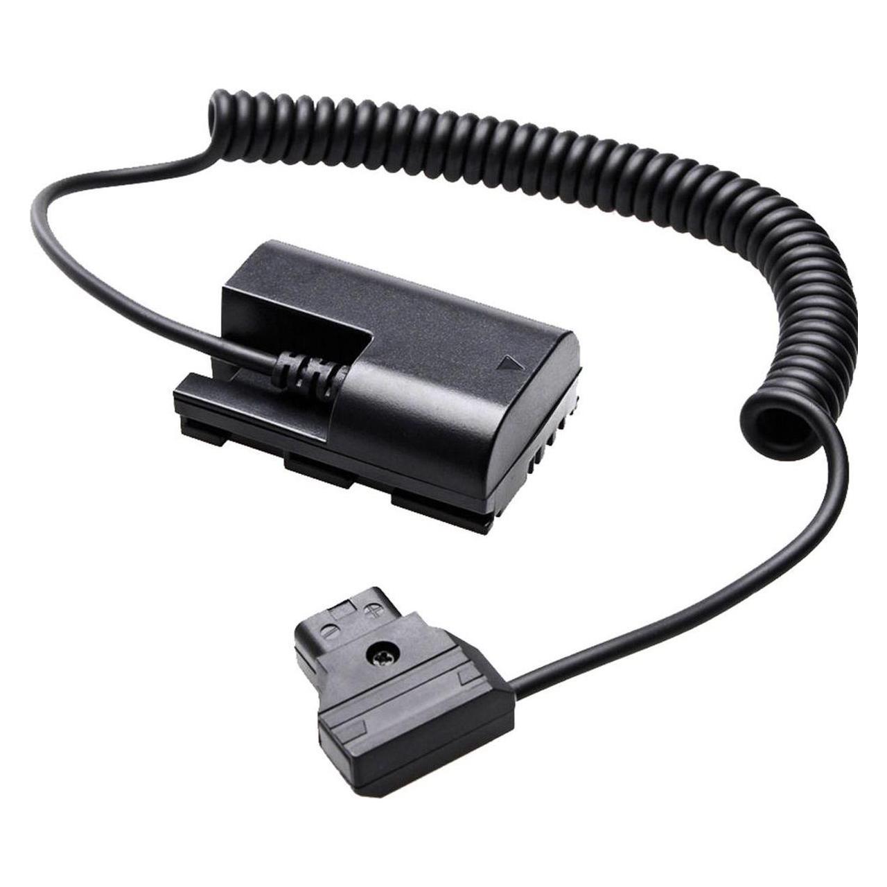 Caruba Batterie Attrappeneinsatz LP E6 auf D Tap Stromkabel (Kamera Akku) (D43706)