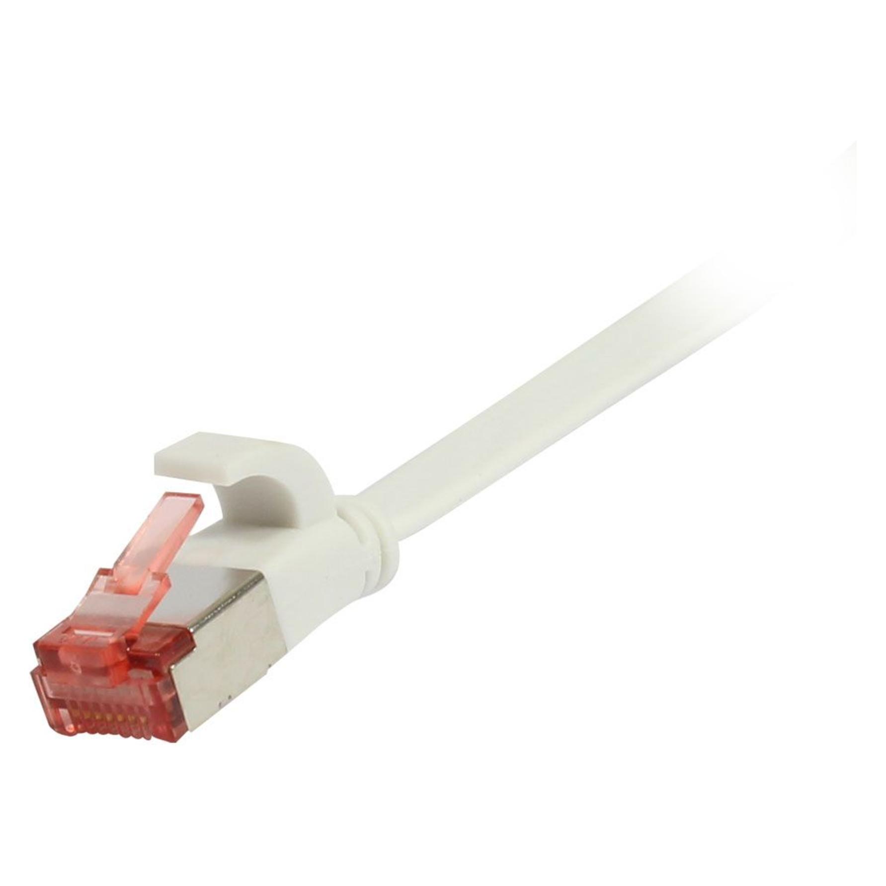 Synergy 21 Patchkabel RJ45 CAT6 250Mhz 025m weiss FTPUFTP TPESuperflex Flach (U/FTP, CAT6, 0.25 m) (S217521)