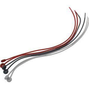 Westmark Küchengarn 15242280, wiederverwendbar, 40cm, hitzebeständig bis 200°C, rot & grau, 6 Stück