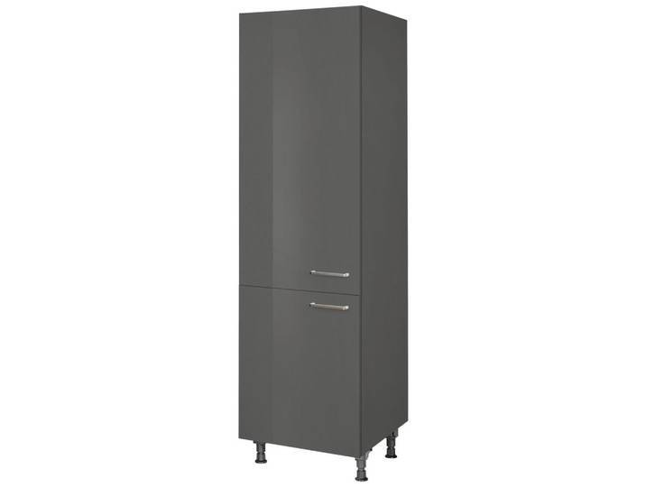 Nobilia Geschirrschrank Flash, Schiefer, 5 Fächer, nur wie online abgebildet bestellbar, 60x216.6x58 cm, Blauer Engel, Pefc, Goldenes M, Made in Germany, DGM-Klimapakt, Küchen, Küchenmöbel, Küchenschränke, Geräteumbauschränke