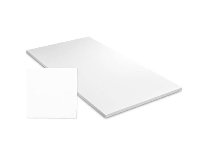 Exeta Tischplatte 150x75x2,5cm in weißer Holzoptik I hochwertige Schreibtischplatte ideal für viele Tischgestelle I Schreibtisch Platte für Büro- oder Esstisch I individuell nutzbare Arbeitsplatte…