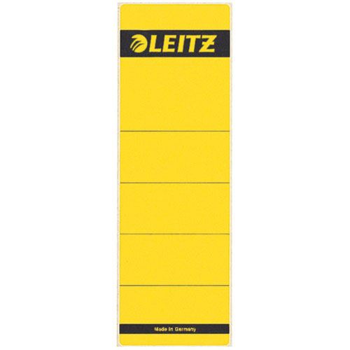 LEITZ 10 Ordneretiketten 1642 gelb für 8,0 cm Rückenbreite