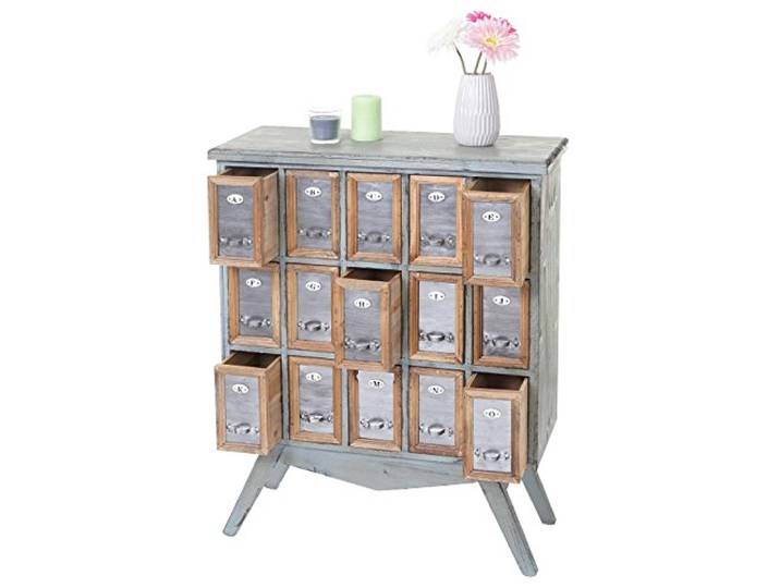 Mendler Apotheker-Schrank HWC-A43, Tanne Holz massiv Vintage 94x73x32cm Kommode, Shabby-Look