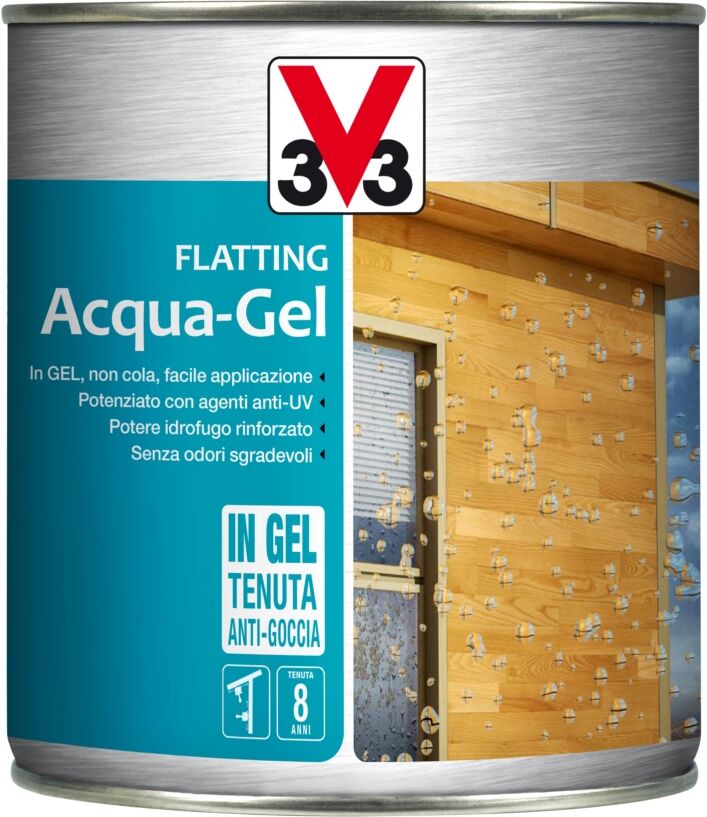 V33 FLATTING ACQUAGEL 750ML NOCE MEDIO