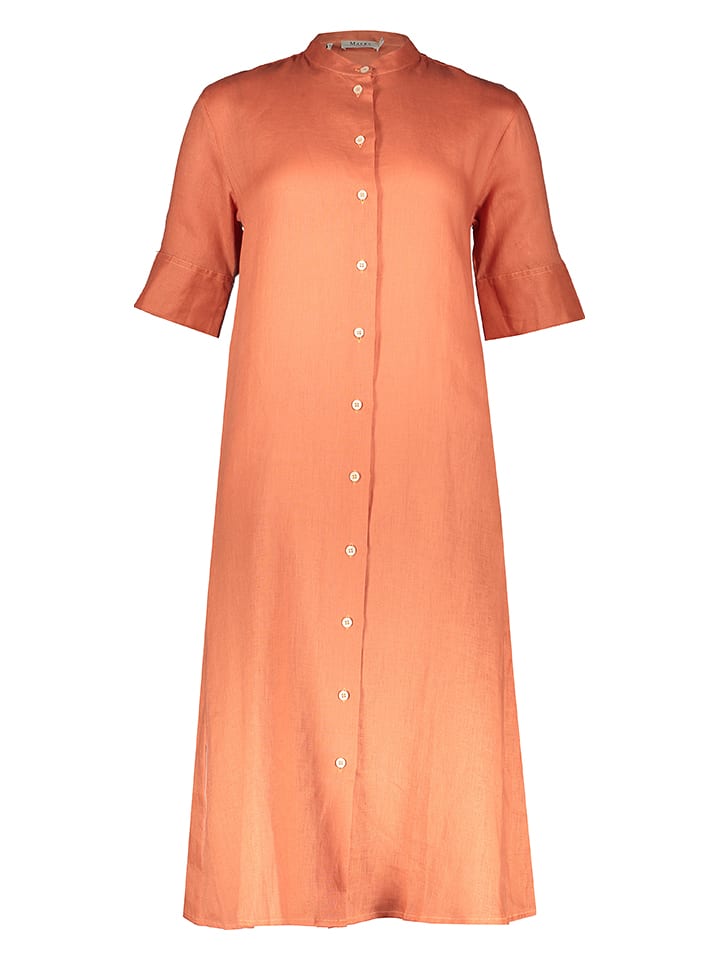 Maerz Muenchen Leinen-Kleid in Orange - 40