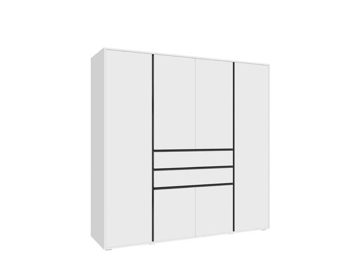 Kleiderschrank Falun 194 x 197 x 56 cm Weiß