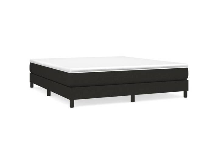 Sommier tapissier - GAROSA - 160x200 cm - Noir - Tissu 100% polyester - Montage facile
