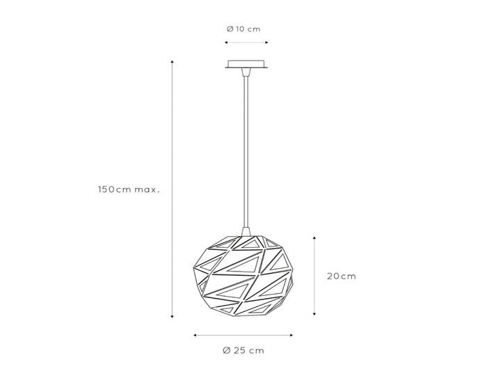 Lucide Hängelampe Malunga, dimmbar, schwarz, für Wohn- / Esszimmer, Metall, Modern, Pendelleuchte