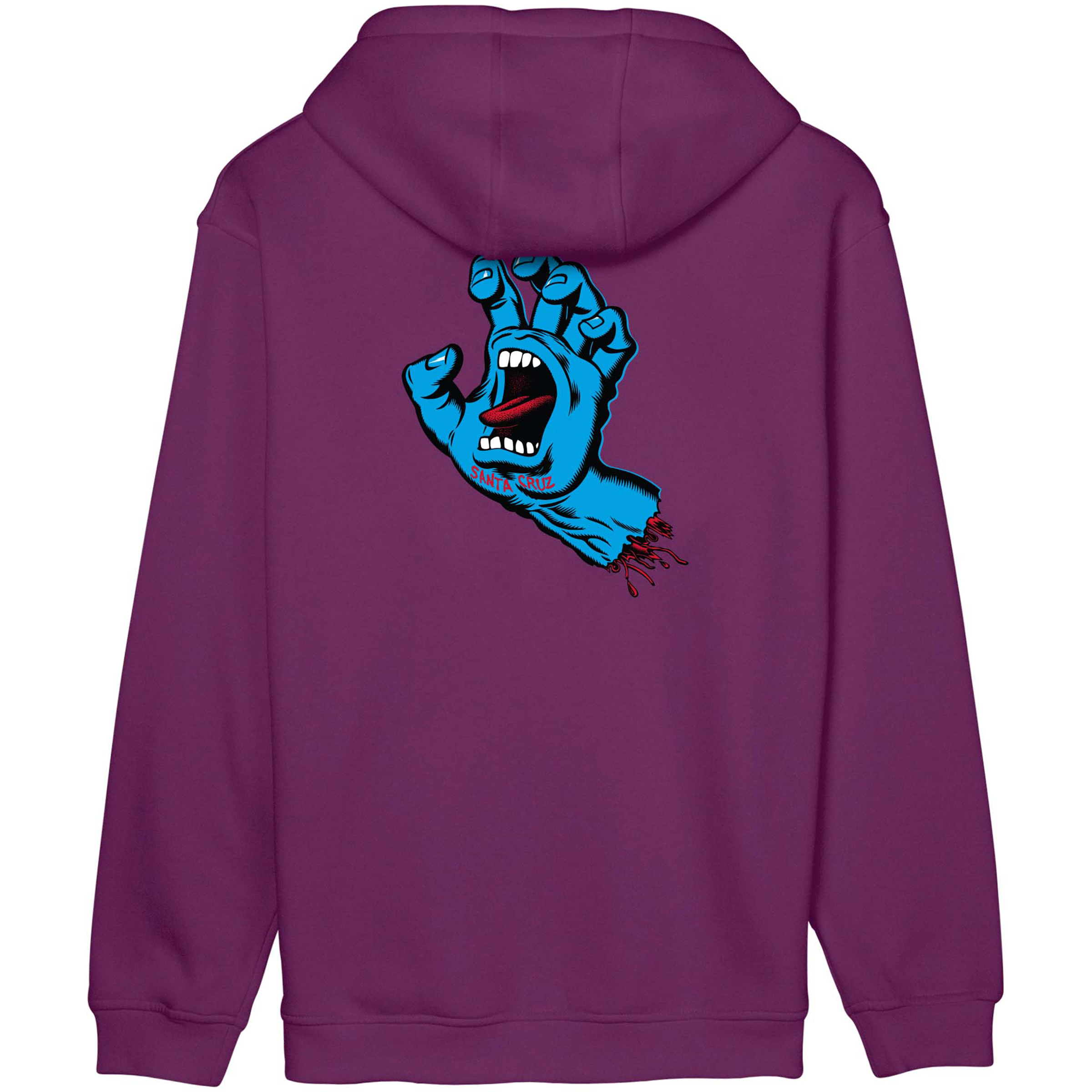Santa Cruz Screaming Hand Chest Herren Hoodies lila Größe L Hautfreundlich