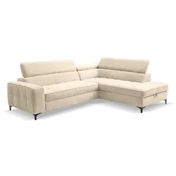 Ecksofa Nala Stoff Beige Sand
