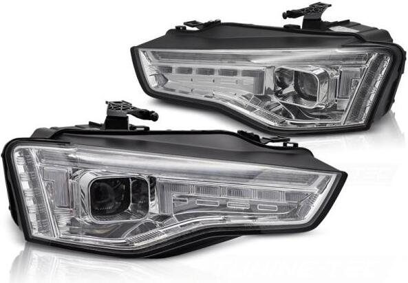 Xenon Scheinwerfer DRL LED Tagfahrlicht passend für Audi A5 Facelift Bj. 11-16 Chrom